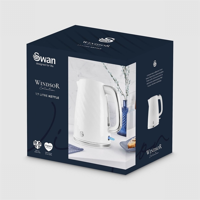 SWAN KETTLE 1.7L - WHITE