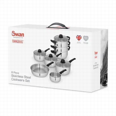SWAN COOKWARE SET 8pcs