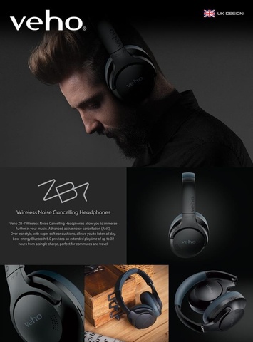 NOISE CANCELLING B/TOOTH HEADPHONE
